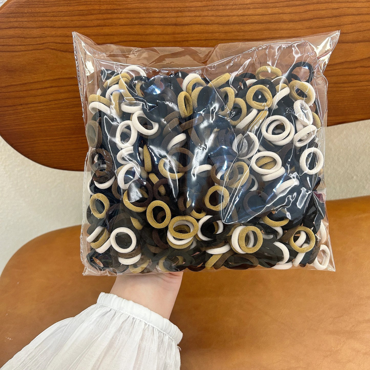 100 Pieces Of Children's Hair Accessories With High Elasticity Fashionable Nylon Hair Rope Simple Basic Headband and Headband